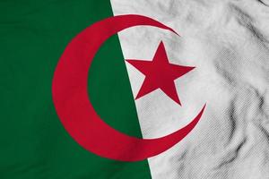 bandera de argelia en renderizado 3d foto