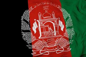 Flag of Afghanistan in 3D rendering photo