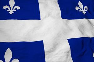 Flag of Quebec in 3D rendering photo