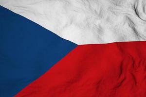 Czech flag in 3D rendering photo