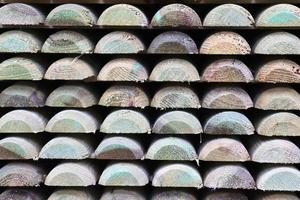 Close up view on different wood surfaces of planks logs and wooden walls in high resolution photo