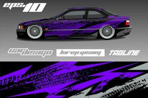 Race car livery design vector