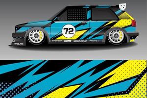 Race car livery design vector