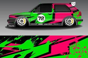 Race car livery design vector