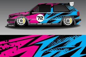 Race car livery design vector