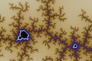 hermoso zoom en el infinito conjunto matemático mandelbrot fractal.