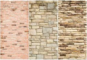 pattern of stone wall surface photo