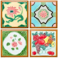 pattern colorful of modern style surface tile photo