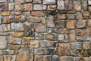 Pattern of old stone Wall photo