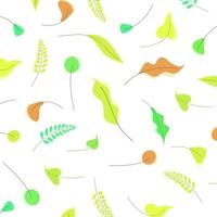 Leaf illustration pattern background for nature theme vector