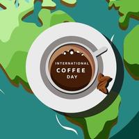 International Coffee Day, Vector Illustration