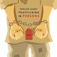 World Day against Trafficking in Persons vector