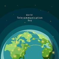 dia mundial de las telecomunicaciones vector