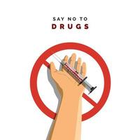 Say no to drugs vector