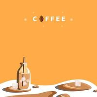 fondo bebida café diseño vector ilustración