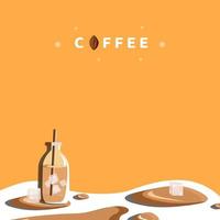 Background Drink Coffee Design Vector Illustration