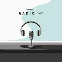 World Radio Day Vector Illustration