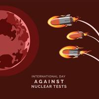 International Day Against Nuclear Tests vector