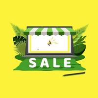 Vector illustration of discount sales