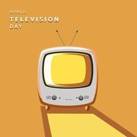 vector de ilustración del día mundial de la televisión