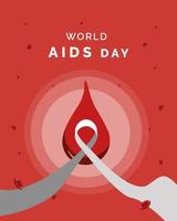 World Aids Day Vector Illustration