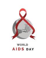 World Aids Day Vector Illustration