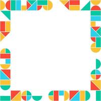 Color Geometric Pattern Background Vector