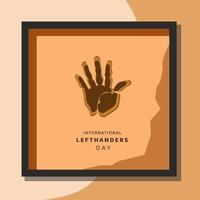 International Lefthanders Day vector