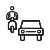 Traffic Line Icon vector