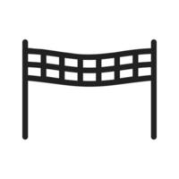 Finish Line Line Icon vector