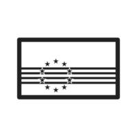 Cape Verde Line Icon vector