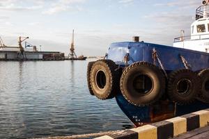 tow ship in the sea port photo