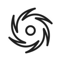 Cyclone Line Icon vector
