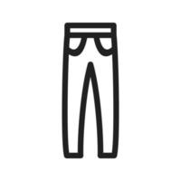 icono de línea de pantalones cálidos vector