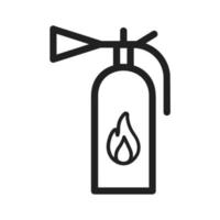 Fire Extinguisher Line Icon vector