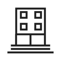 icono de edificio de oficinas vector