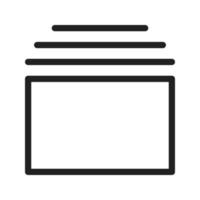 Tabs Line Icon vector