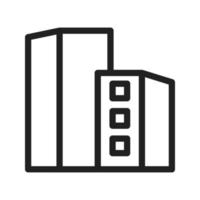 Towers Line Icon vector