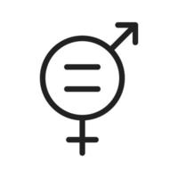 Gender Equality Line Icon vector