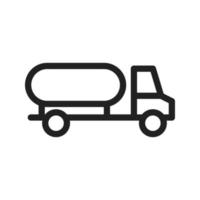 Water Truck Line Icon vector