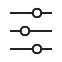 Controls Line Icon vector