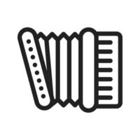 Accordion Line Icon vector