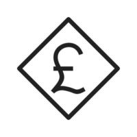 Pound Symbol Icon vector