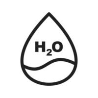 Water Droplet Line Icon vector
