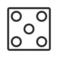 Dice Line Icon vector