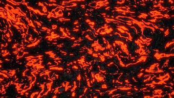Ground hot lava. Abstract nature pattern- faded flame. 3D illustration of volcanic eruption lava. photo