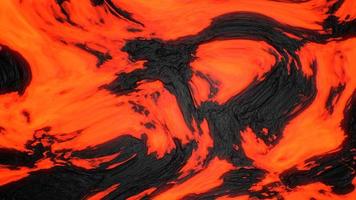 Ground hot lava. Abstract nature pattern- faded flame. 3D illustration of volcanic eruption lava. photo