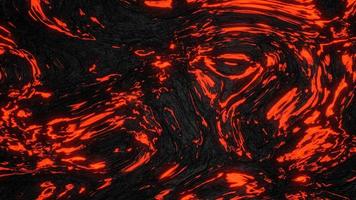 Ground hot lava. Abstract nature pattern- faded flame. 3D illustration of volcanic eruption lava. photo