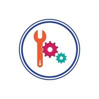 Gearwrench vector icon background template