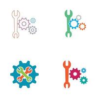 Gearwrench vector icon background template